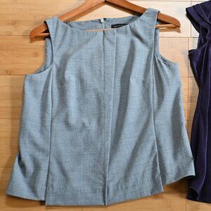 EUC Banana Republic Career Sleeveless Wool Top Grey Small